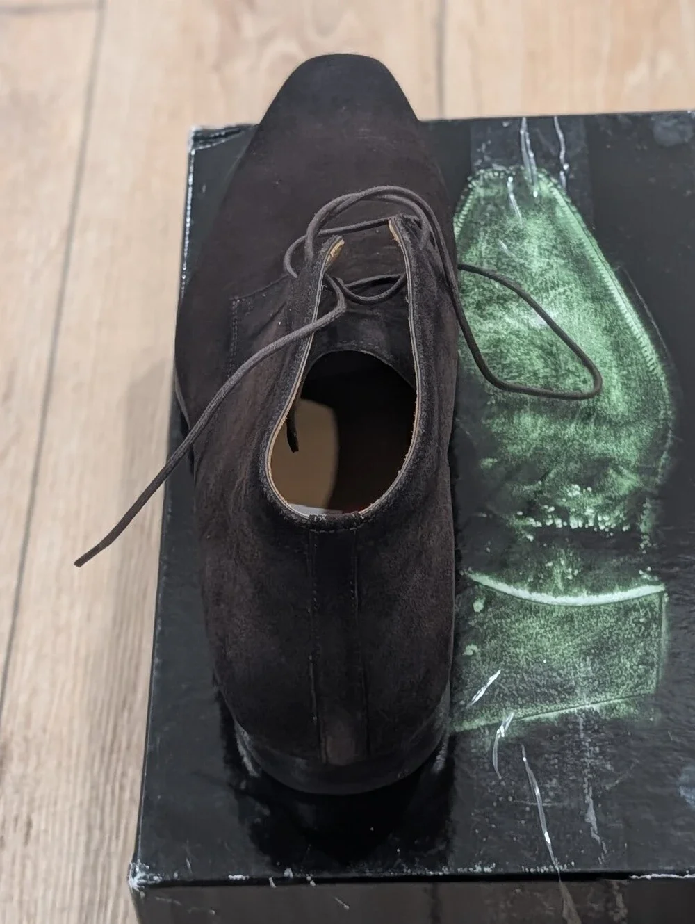 $495 Mens Magnanni Sueede Chukka Boots Brown US 12